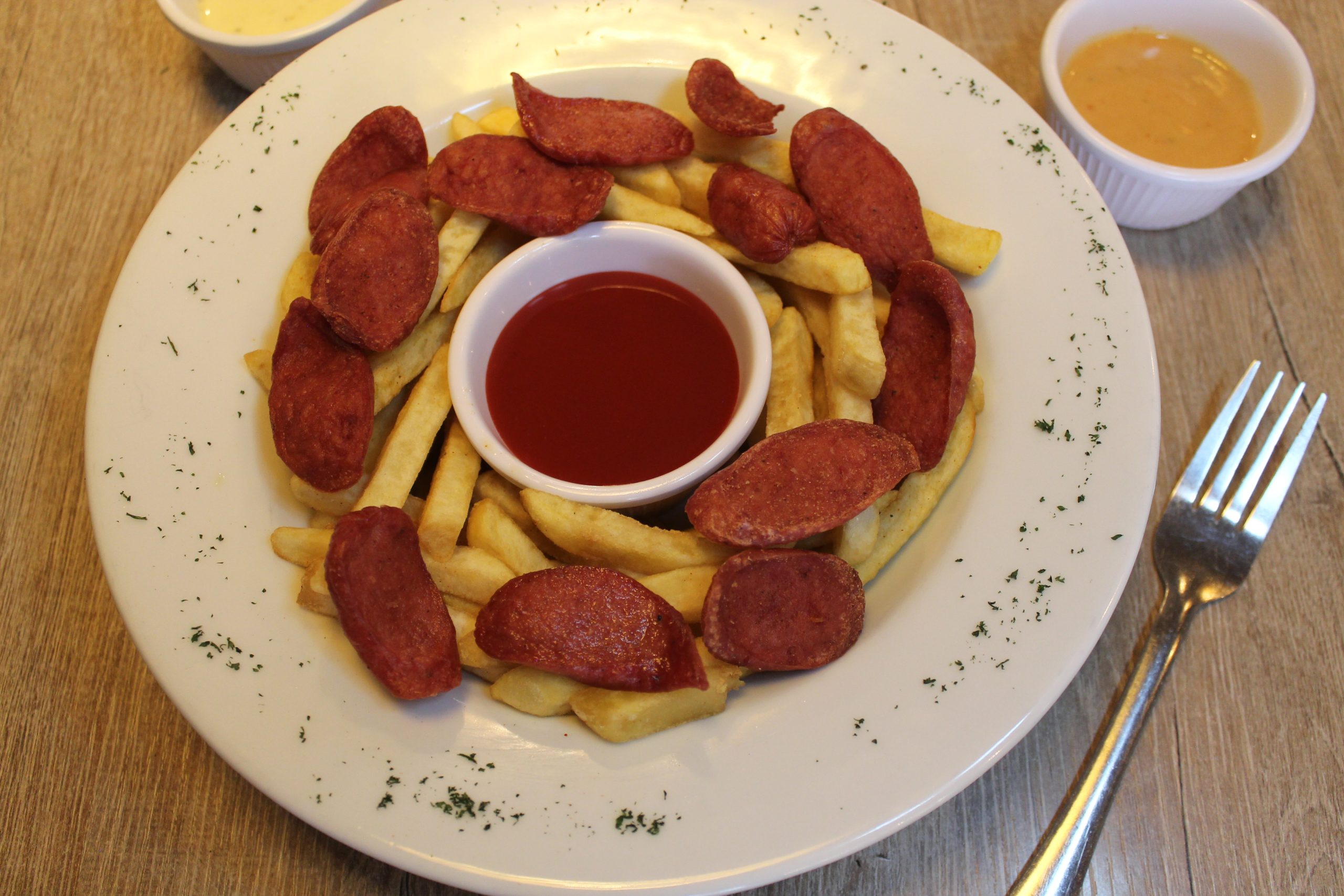 Salchipapa de la Kasa