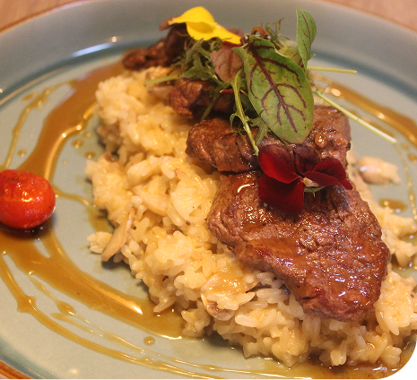 Arroz Kremoso con Lomo